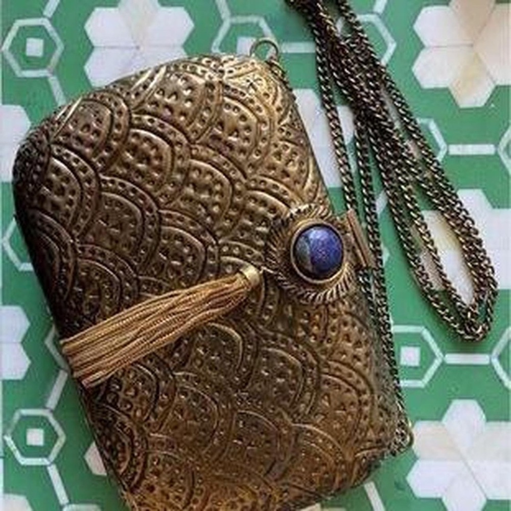 From St. Xavier Blue Stone & Brass Metal